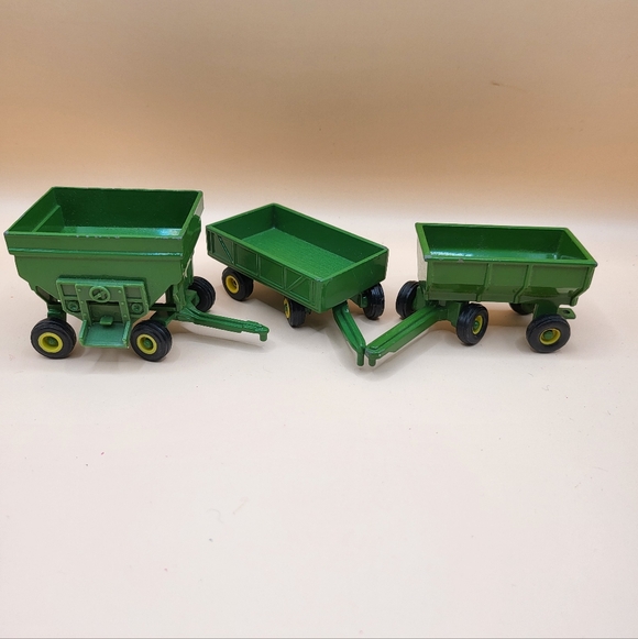 ERTL Other - 3 Ertl John Deere Wagon Lot 2" Diecast Toys Gravity Wagon